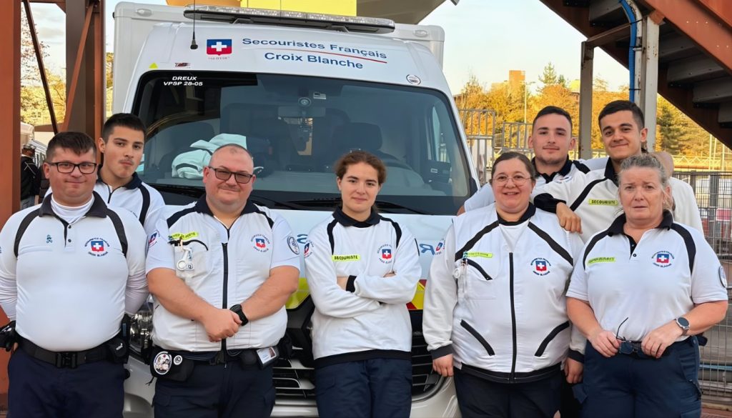 Secouristes de la Croix Blanche 28 en formation et en intervention en Eure-et-Loir