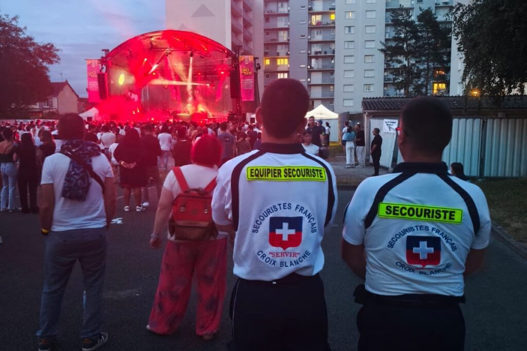 Dispositif de secours de la Croix Blanche 28 lors d’un événement accueillant du public